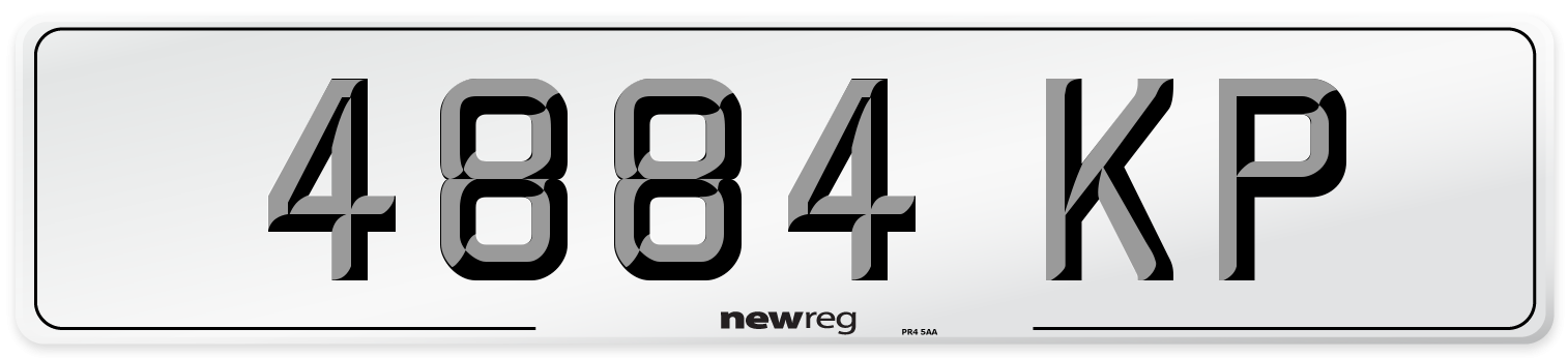 4884 KP Number Plate from New Reg